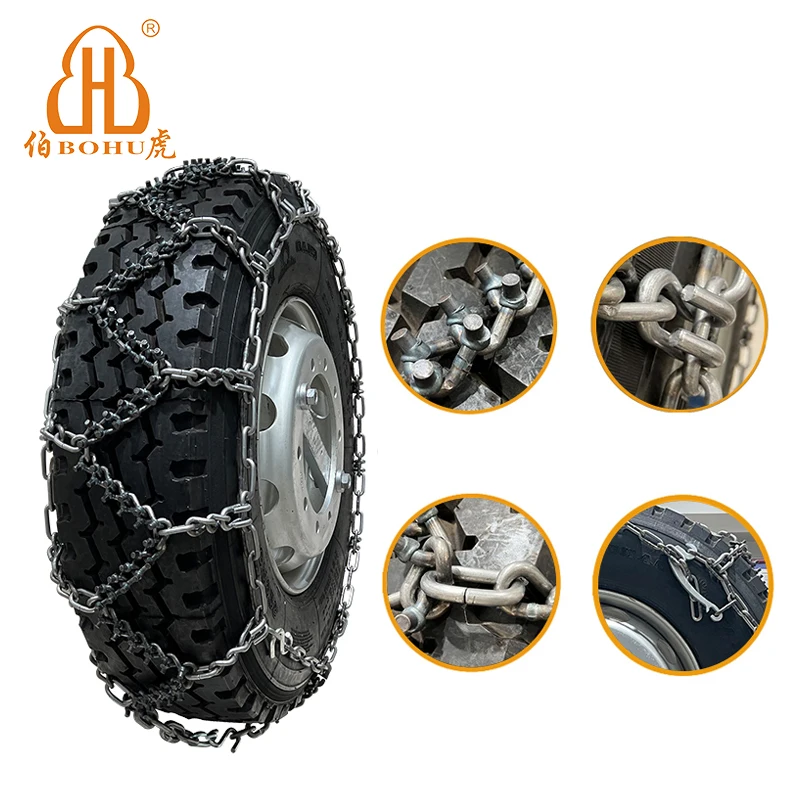 BOHU alloy steel snail truck snow chain tire protection chain anti skid truck tire snow chains