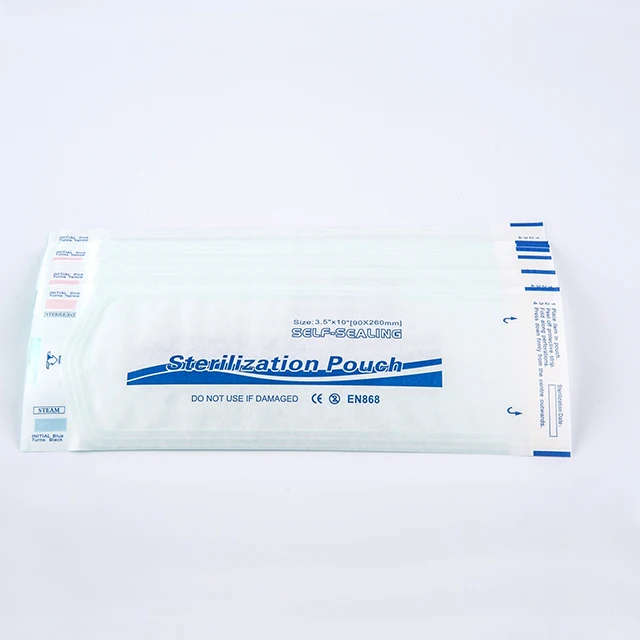 medical bag Wholesale Self Sealing sterilization bags for steam autoclave packaging