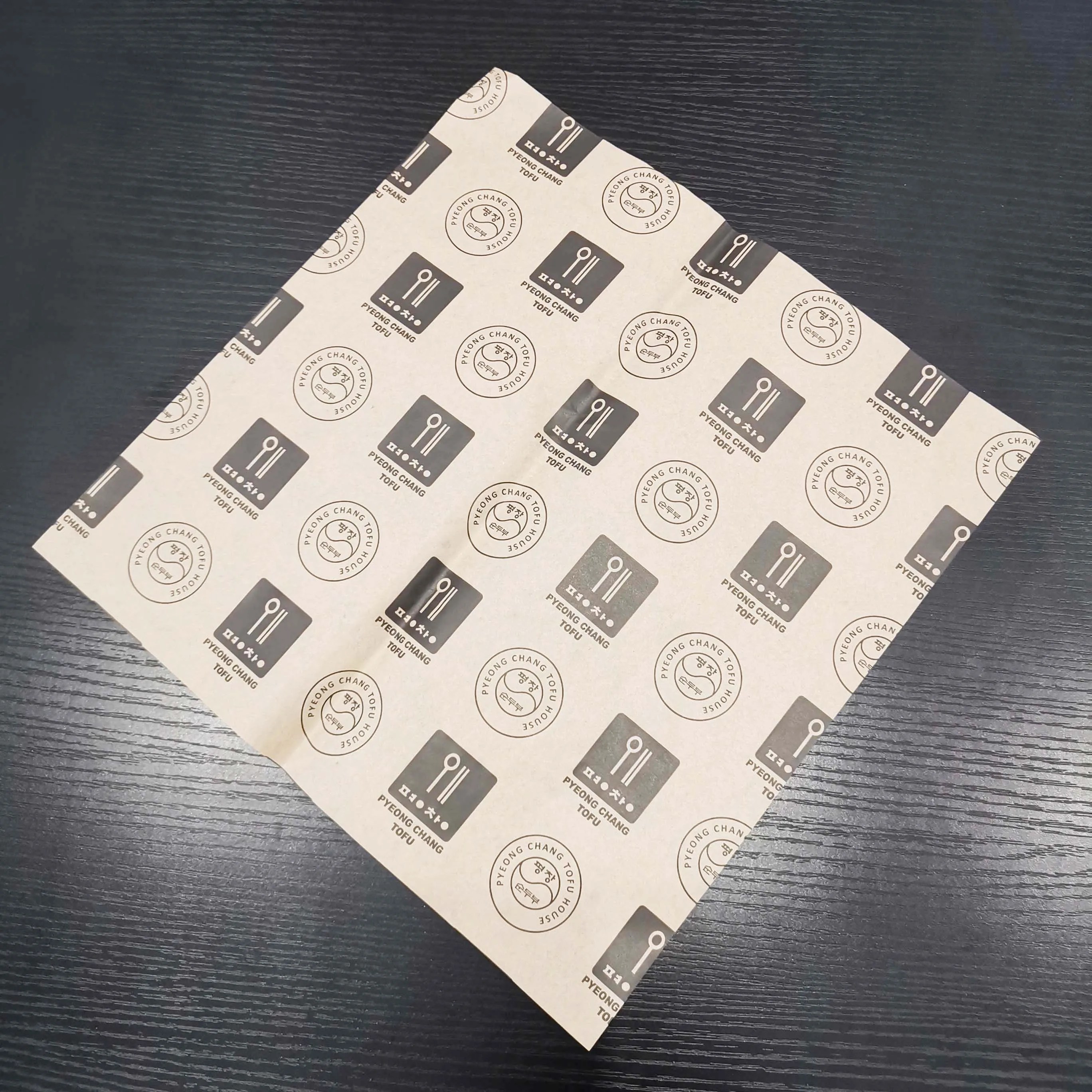 Disposable Custom Printed kraft bee wax packaging wrapping paper from China with small MOQ