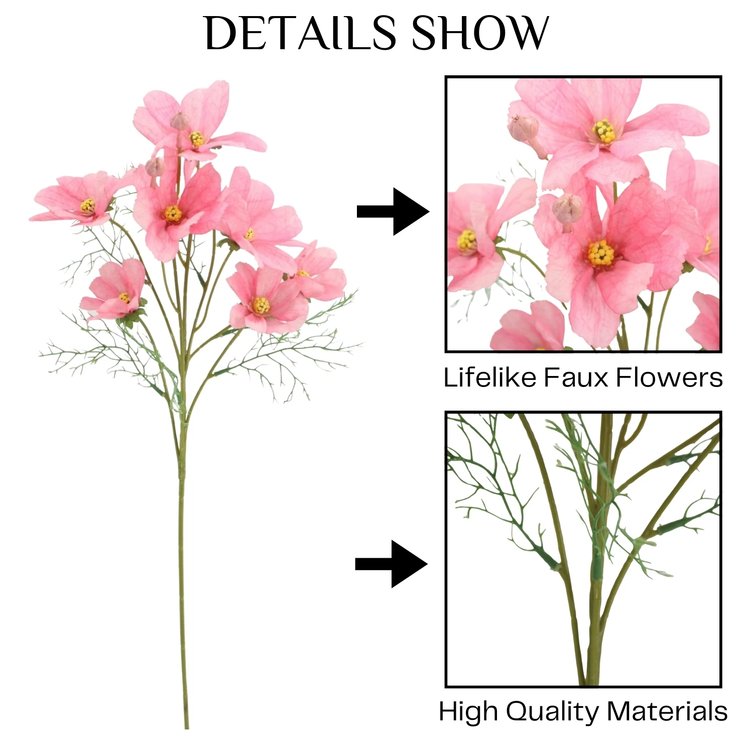 Office Home Decoration Artificial Flowers Plant Realistic Bright Color Decorative Flower Artificial Flower for Decoration Arch