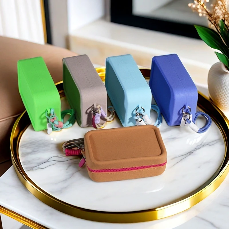 Wholesale Silicone Oral Care Bag Cosmetic Storage Bag Large Capacity Wash Bag Travel Portable Handbag Girls Gift 18*11*6.5cm