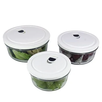 Best price superior quality portable eco friendly food packing box glass lunch box with white color plastic lid