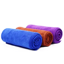 Custom Printed Logo Large Size Microfiber Towel 300 GSM Micro Fibre Car Cleaning Towels