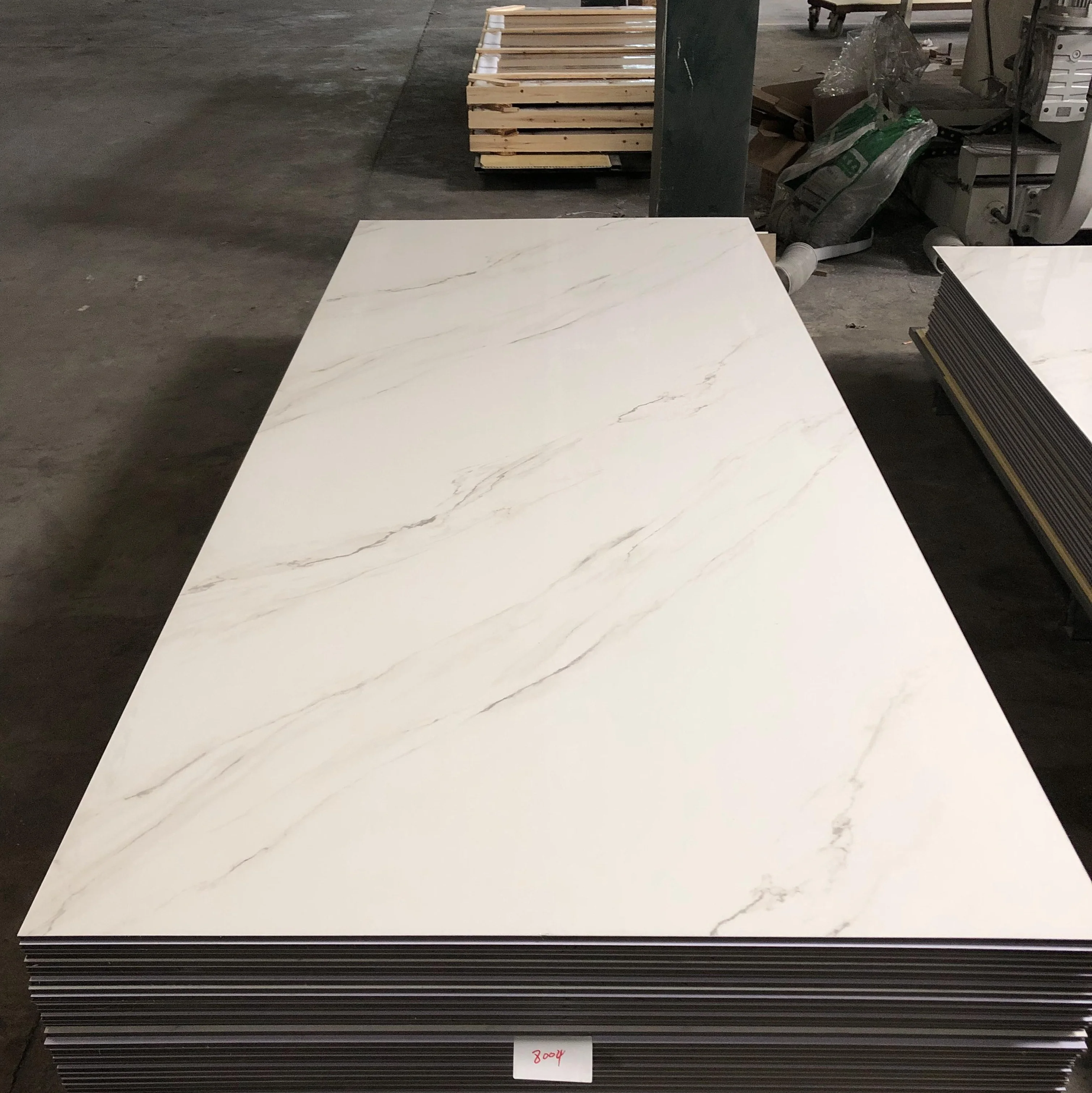 Moisture and Mildew Proof Interior Decorative Paneling Sheets Hard Vinyl Bamboo Fiber Solid Wall Board Marble PVC Cladding Panel