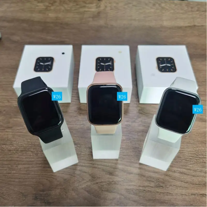 
2020 Wholesale series 6 smartwatch IWO BT call w26 reloj fitness sport waterproof heart rate smart watch for android IOS 