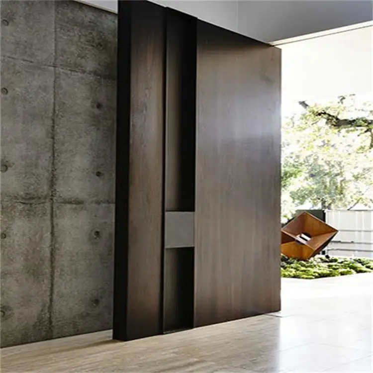 New 2023 luxury design special entrance door exterior front pivot door modern entry wooden aluminum pivot door