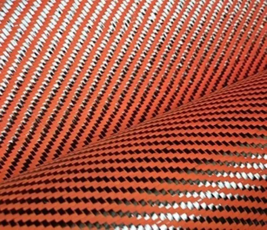 Hot Selling 3D Diamond-Shaped Colored Carbon Fiber Fabric Twill Carbon Fiber Fabric Cloth
