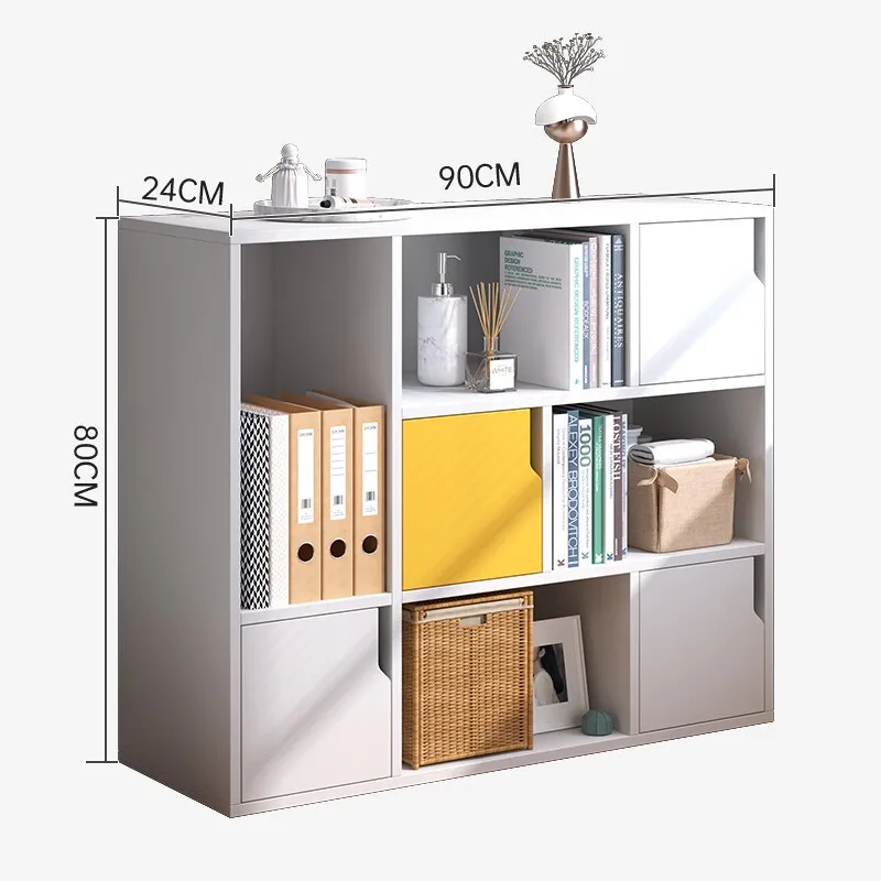 New Design House Wood Bookshelf Display Cabinet Table Folding Bookcase