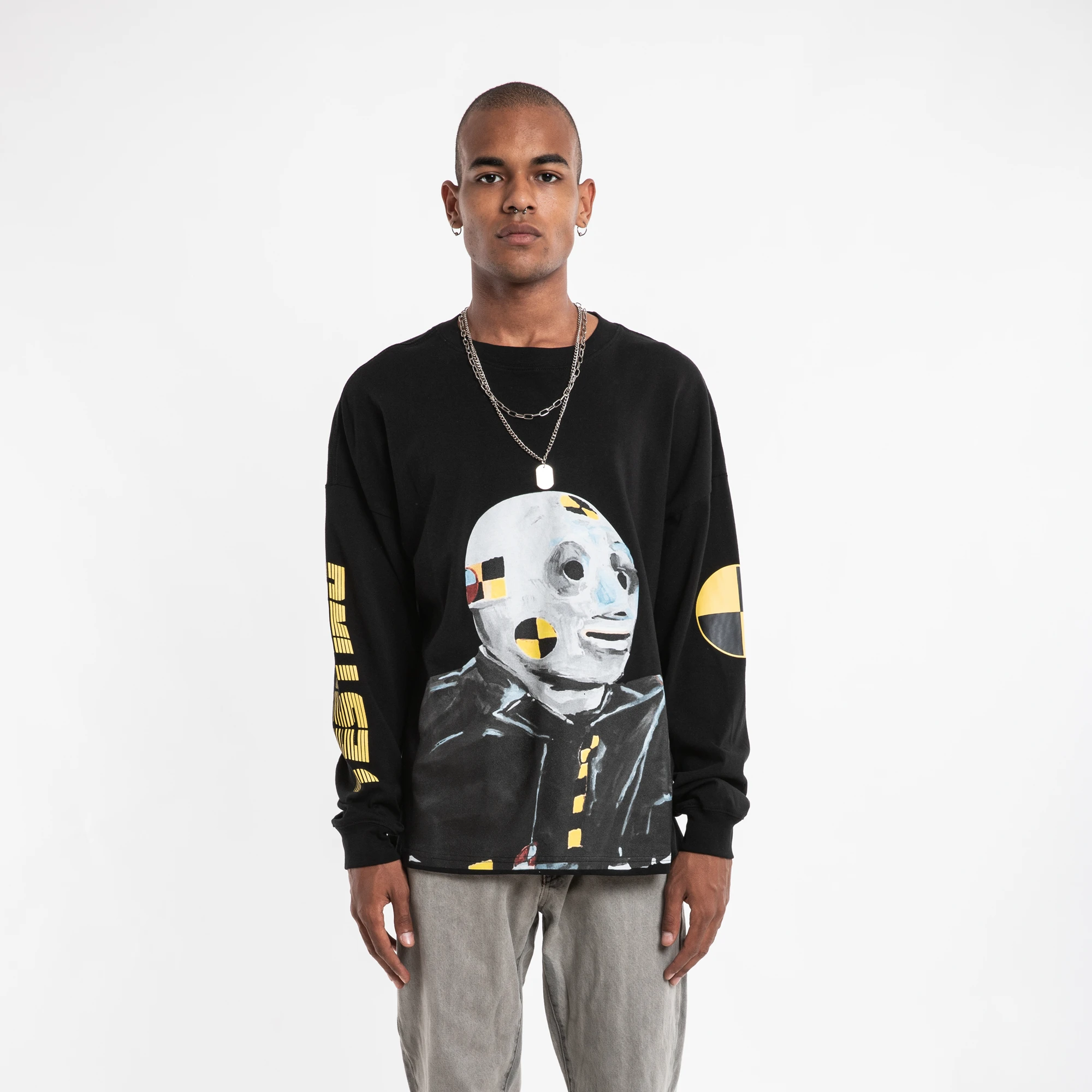 
Low MOQ Long Sleeve High Street Fashion Special Printing Sublimation Custom t Shirt 