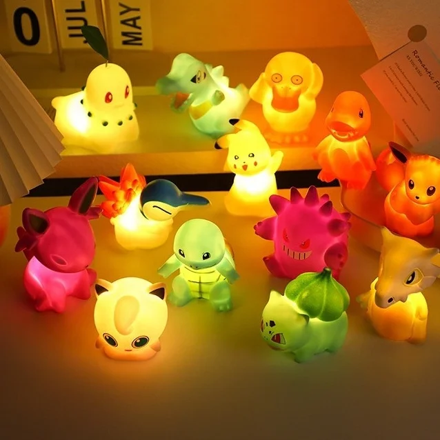 Zealed Hot Sale Touch Switch Control Cartoon Bedside Lamp Sleeping Pikachu Night Light For Home Decoration