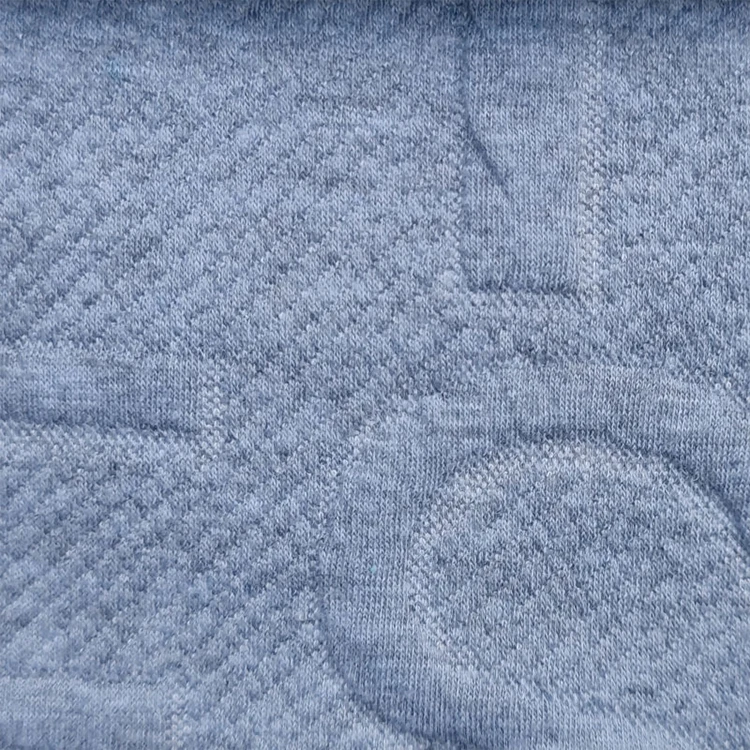 High quality scuba silk cotton fabric free sample knitted jacquard polyester spandex elastic soft fabric for hoodies