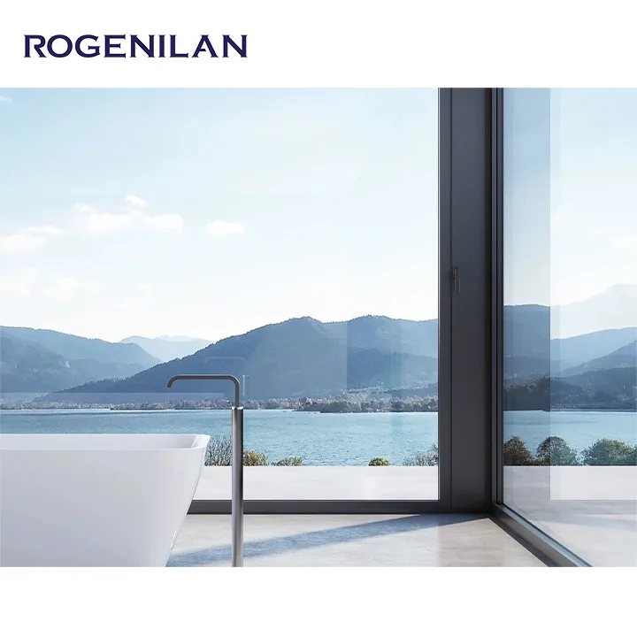 ROGENILAN AS2047 Big View Floor To Ceiling Window Aluminum Frame Fixed Glass Windows