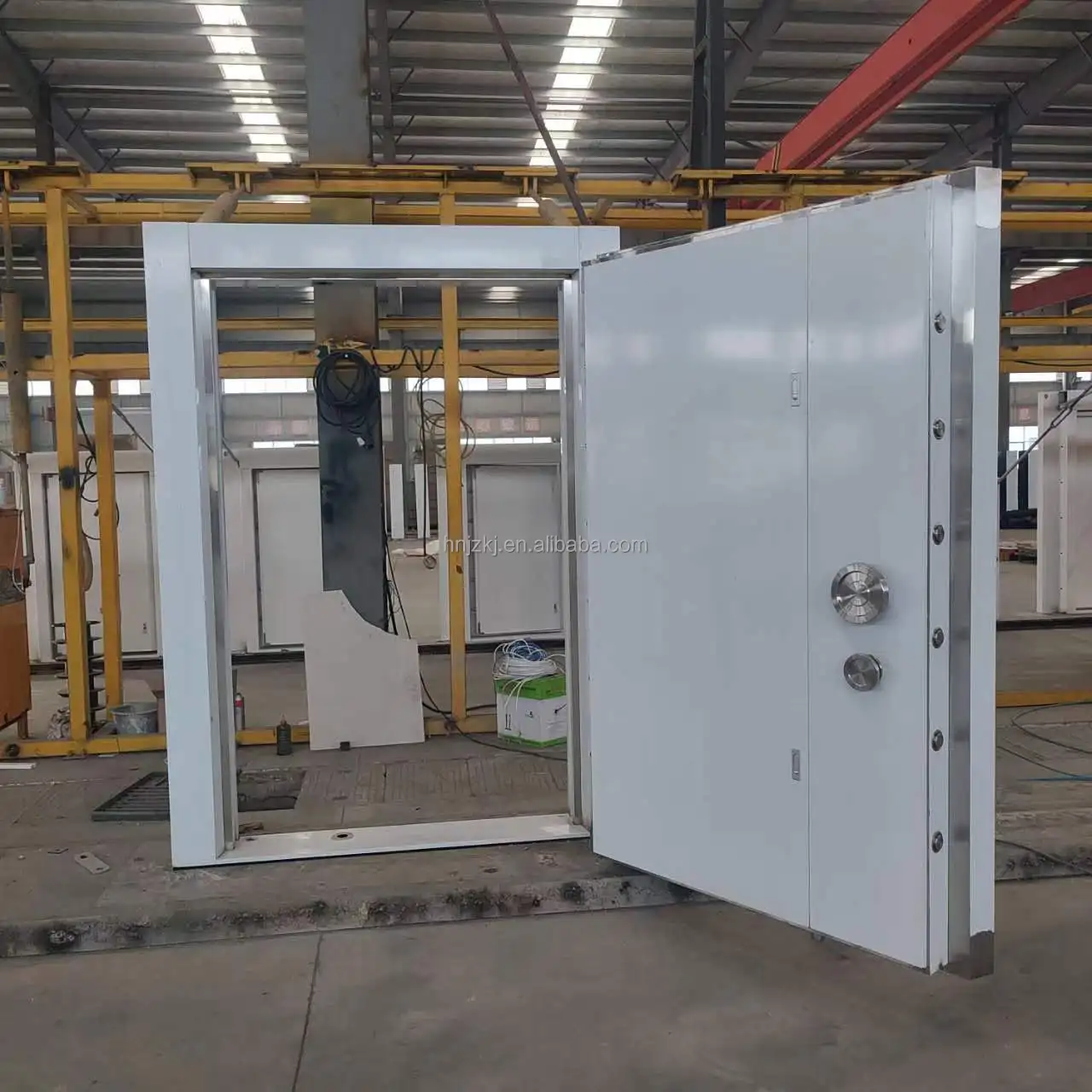 Steel Door can open and lock from both inside and outside room High security door