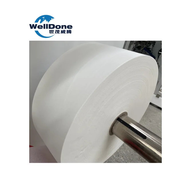 13-18gsm Fluff Pulp Jumbo Roll Carrier Tissue in Adult Diapers