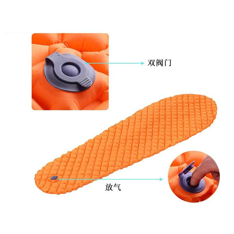 Camping TPU Automatic Outdoor Built-in Valve Inflatable Self-inflating Auto Mummy Sleeping Pad Mat Air Mattress for Camping