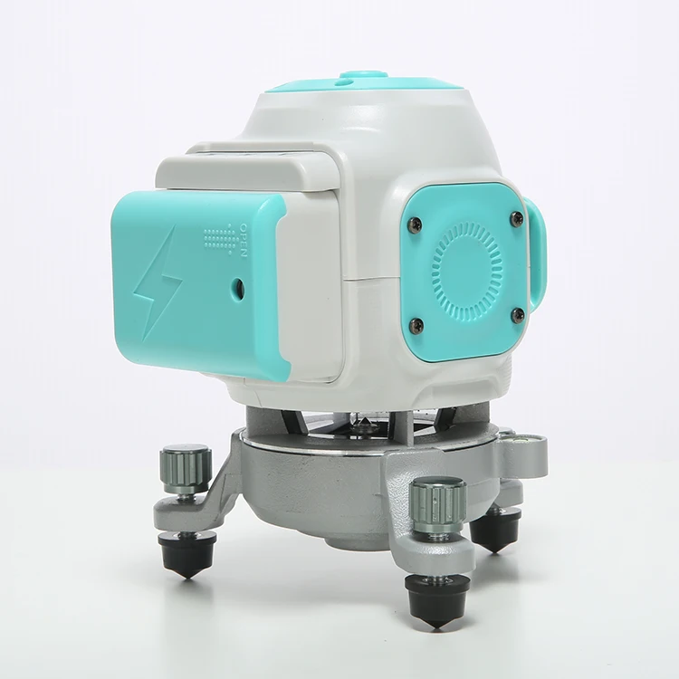 2 cone green beam laser level self-leveling two plane lasers floor tiling laser with lithium batteries