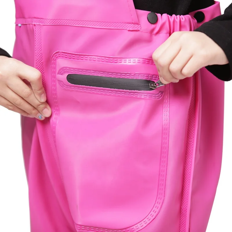 Hot Selling Pvc waterproof fishing chest waders for kids of Fishing Waders likeaqua butyl rubber suit short