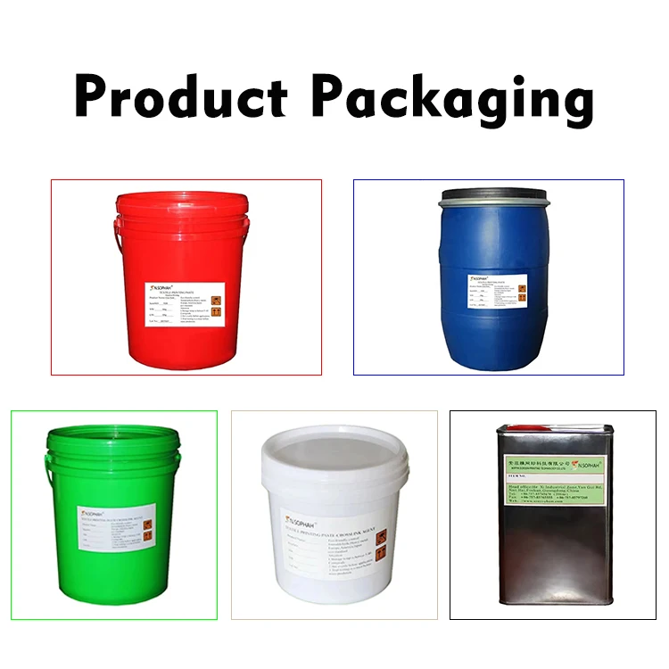 Water Based Thermal T-shirt Textile Printing Chemicals Screen Printing Rubber Paste