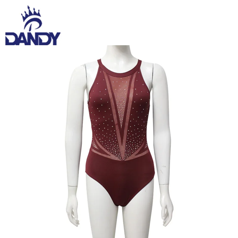 Wholesale girls Gym ballet dance costumes Rhythmic gymnastics leotards printed professional custom girls dance leotards