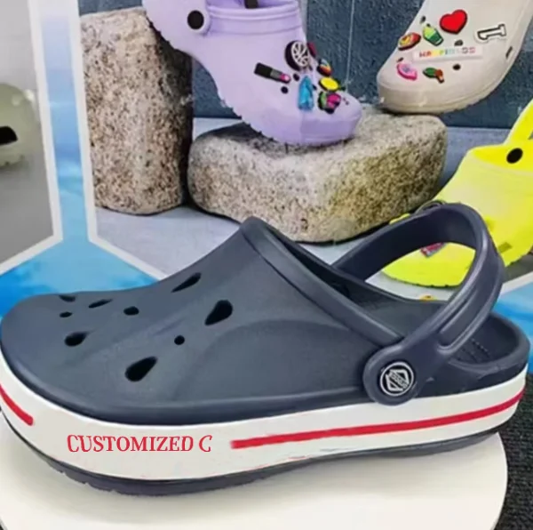 customized logo Hole Sandals for Kids & Adults Anti slip Hole crko Shoes cs Beach Travel Leisure Boys Girls Women clogs shoes