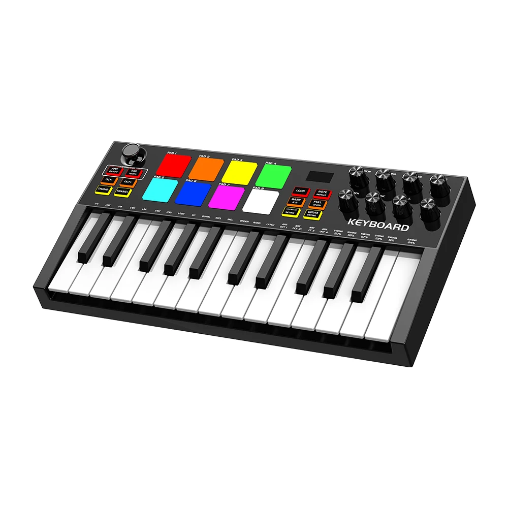 konix MIDI keyboard MIDI controller portable arrangement keyboard RGB strike pad keyboard factory