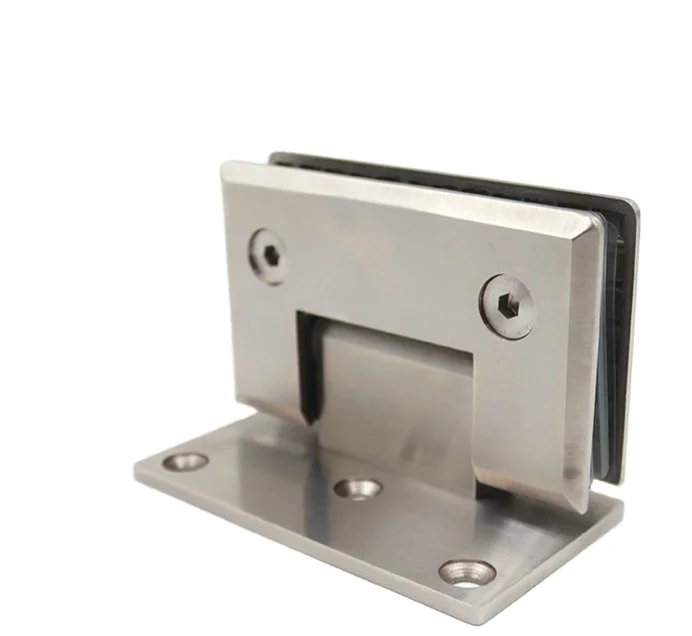 90 degree stainless steel glass to wall both sides bathroom shower hinge for 8-12mm frameless glass door