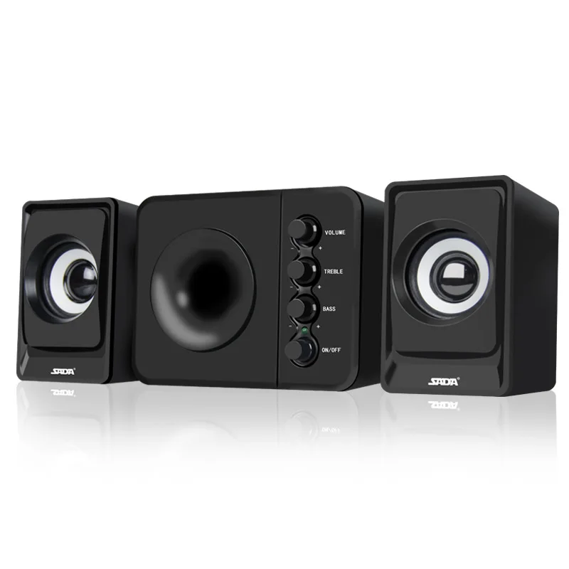 Sada D-205 Active Computer Speaker Mini USB2.1 Mobile Subwoofer for Home Personal Use Small Stereo Desktop Mobile Phone Notebook