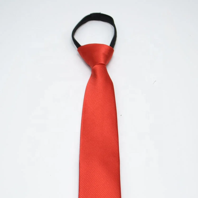 High grade hot sale solid zipper necktie 5cm popular zip neckties slim skinny student zipper ties