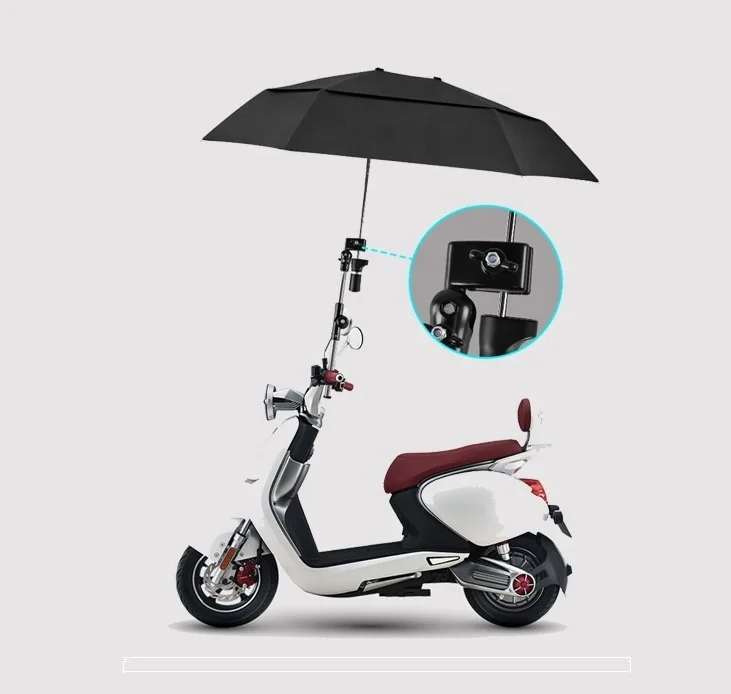 Multi-Function Manual Open Extend Folding Umbrella UV Protection Double Layer Canopy Air Vented Backpack Umbrella