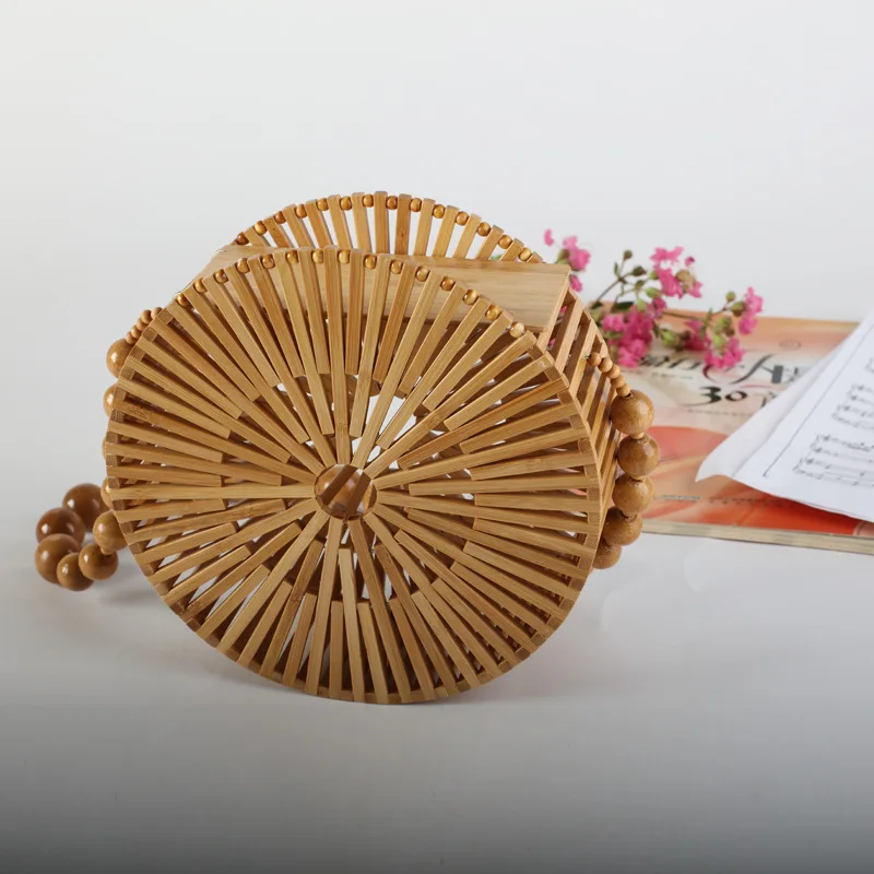 2021 дизайнерская Новая модная трендовая бамбуковая сумочка, сумка из натурального бамбука