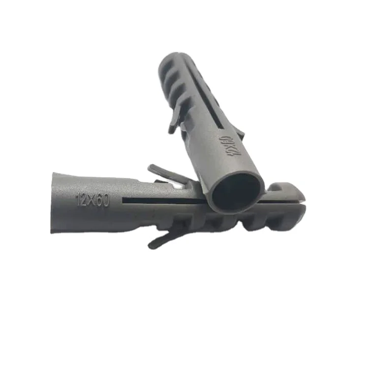 Crazy grab plastic expansion anchor bolt 8*40 gray shark rubber plug exterior wall TV installation bolt