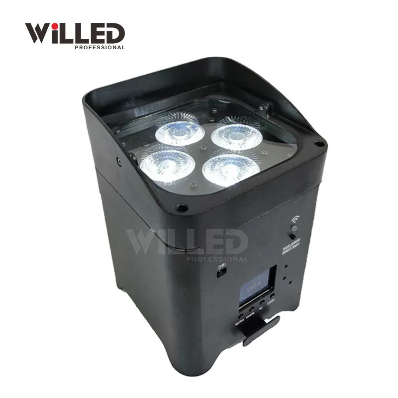 Wireless Dmx 4* 18w RGBW UV wedding Led Par Light Wireless battery operated  remote control freedom uplight