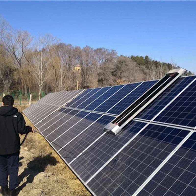 SOEASY automatic pv modules washing machine cleaning brush robot for solar panel
