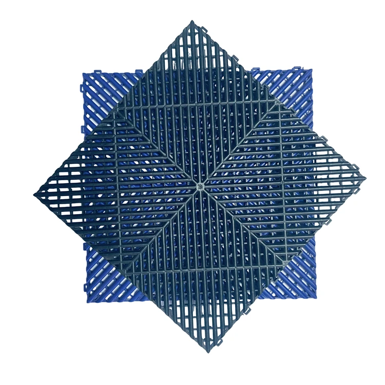 PP Environmental Protection Garage Easy Clean  Car Wash Room Non-Slip Interlocking Floor Mat