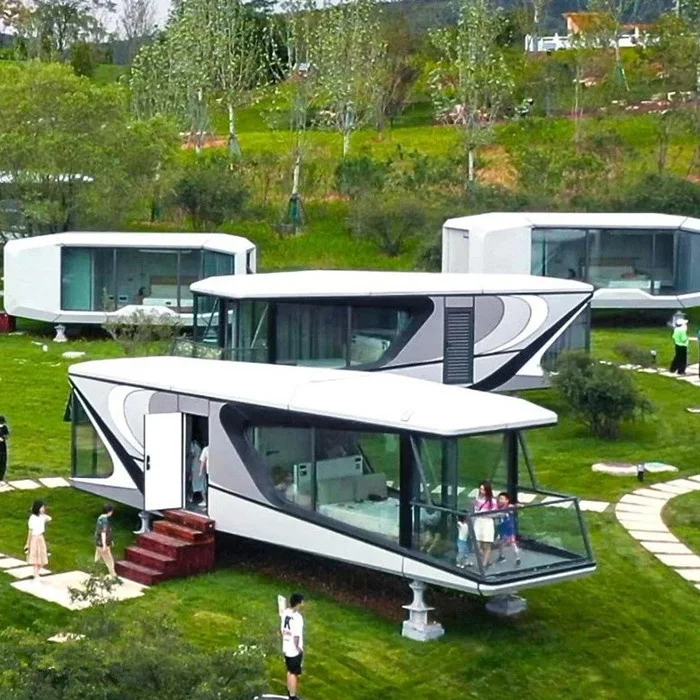 China Custom Future Home Prefab Tiny Modular Container House Space Capsule Factory for Sale
