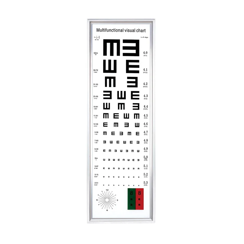 Factory Wholesale Ophthalmic Eye Exam Equipment Test Machine Device Led Digital Visual Snellen Eye Chart