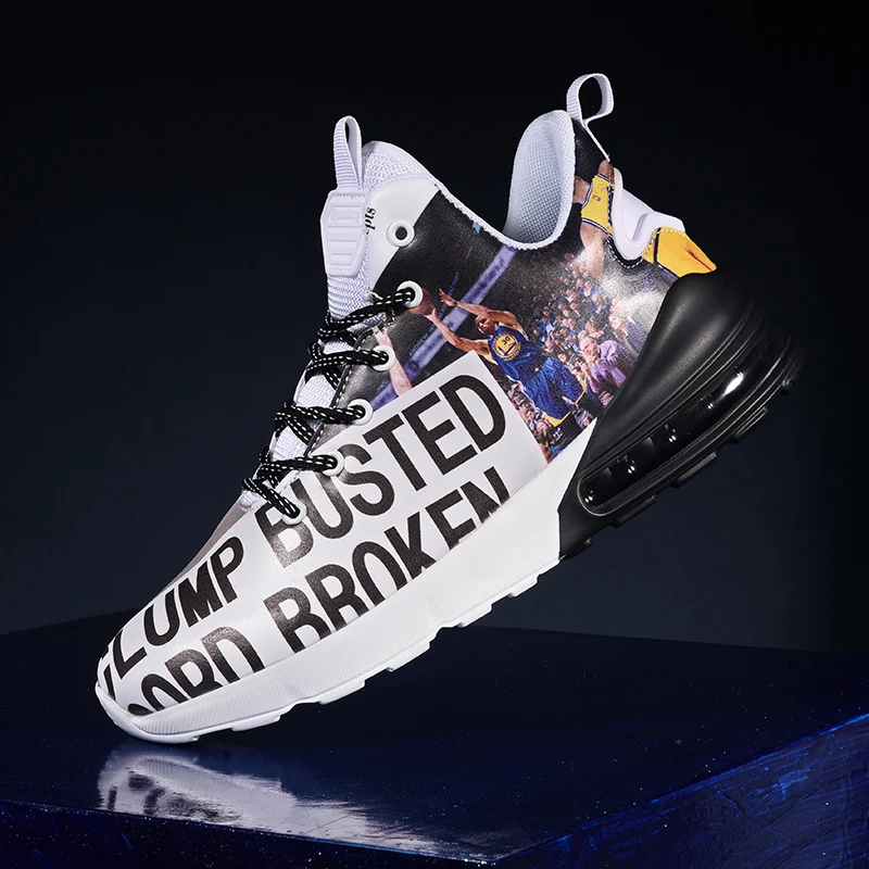 Бестселлер брендовые воздушные модные спортивные туфли импортные мужские роскошные кроссовки высокие баскетбольные для