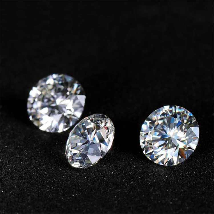 China wholesale 6.5mm moissanite H color 1ct round shape moissanite for pendant