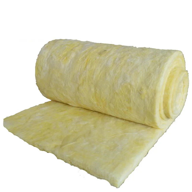 China factory heat thermal insulation materials roofing yellow or chocolate wool fiber felt glass wool blanket