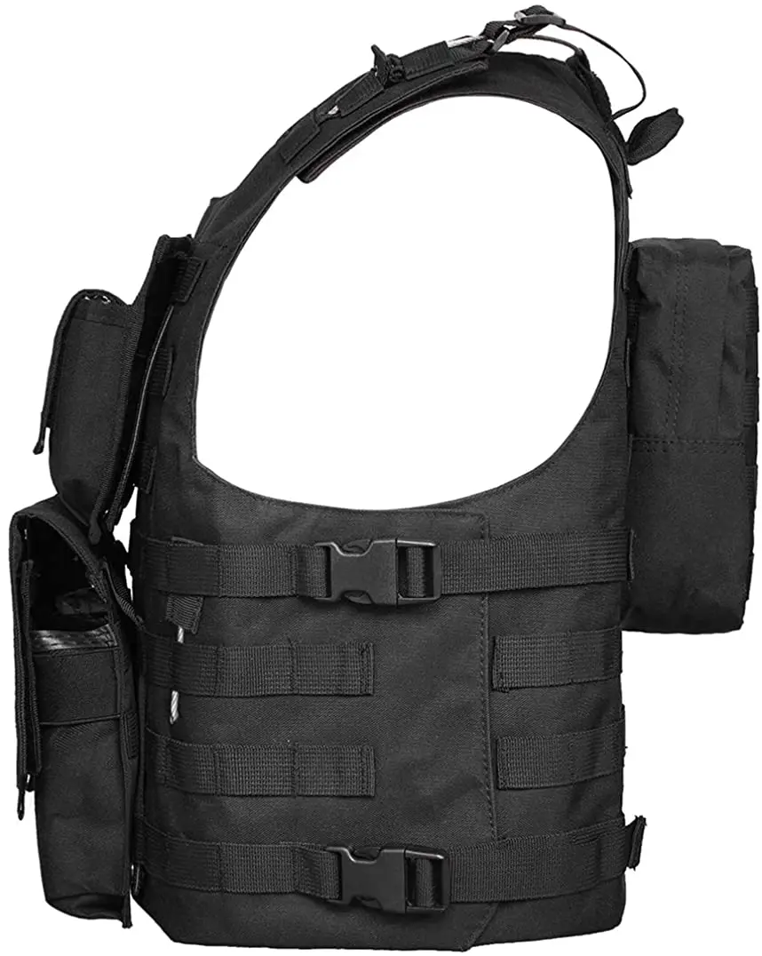 Multifunctional Tactical Gear Equipment Supplies Black Security Tactical Vest for Sale