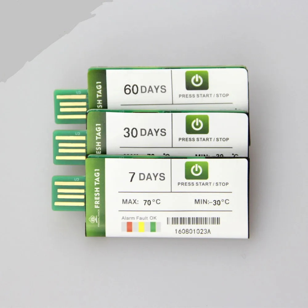 Freshliance 7 дней 15 30 60 90 водонепроницаемый USB одноразовые Регистратор температуры