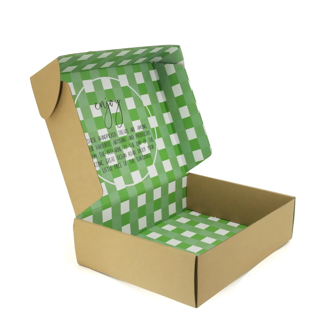 Brown kraft paper Custom Corrugated good quality Paper gift Box for makeup,cloth mailer box