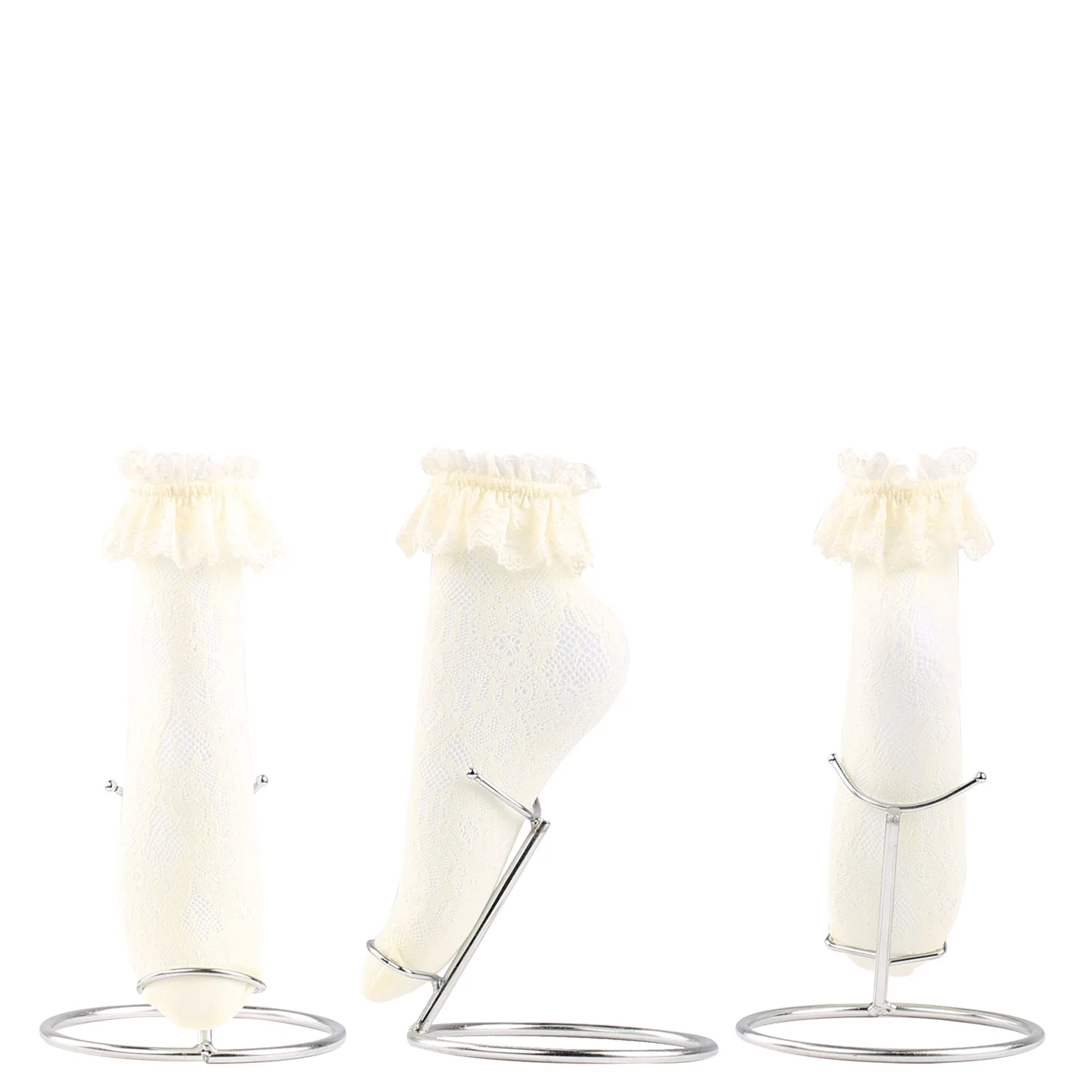 Hot Sell Cosplay Lace Lolita Knee High Black White Women Bow Stockings Sexy Japanese Girls Student Ruffle Socks