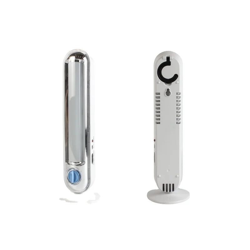 Electrodeless Dimming AC DC Two Charge Modes Hidden Hook Design With Stand Night Construction 200+ Lumen Bright Emergency Light