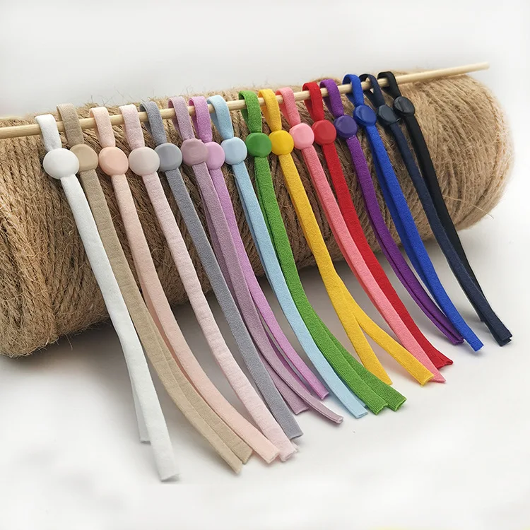 Rope Ear Loop Face Rope Ear Wear Strap Elastic Straps Extender With Silicone Buckle Head Strapping Adjustable