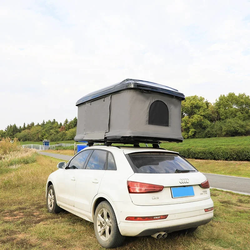 American Market Maximum Size Roof Top Tent Box Style Overland Tent Camping Hard Shell Roof Top Tent For Sale