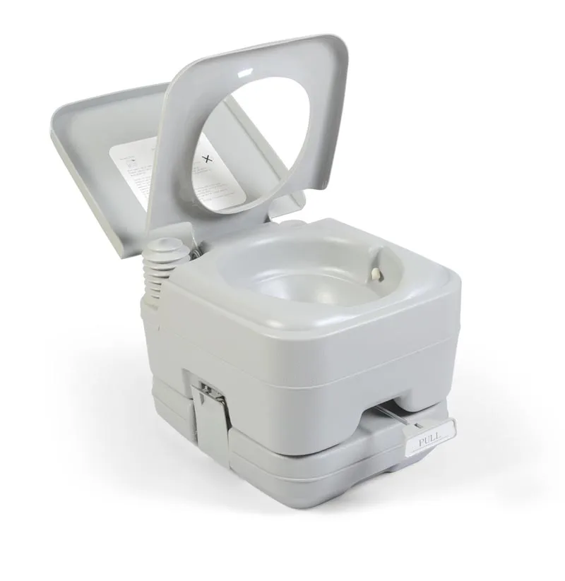 
China 10L High quality plastic portable camping toilet with two sprayer 