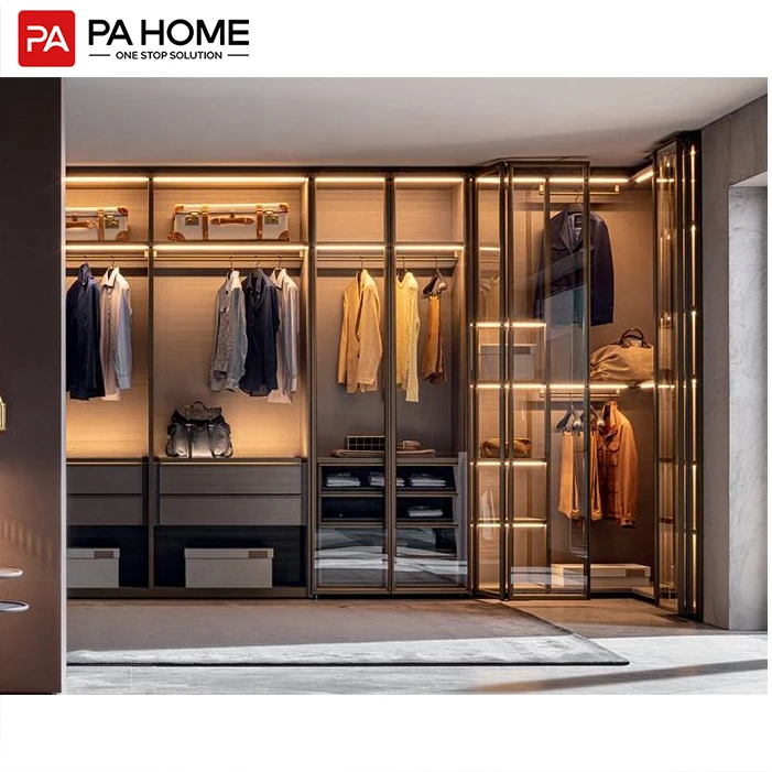 PA modern wardrobe closet storage organization clothes closet system