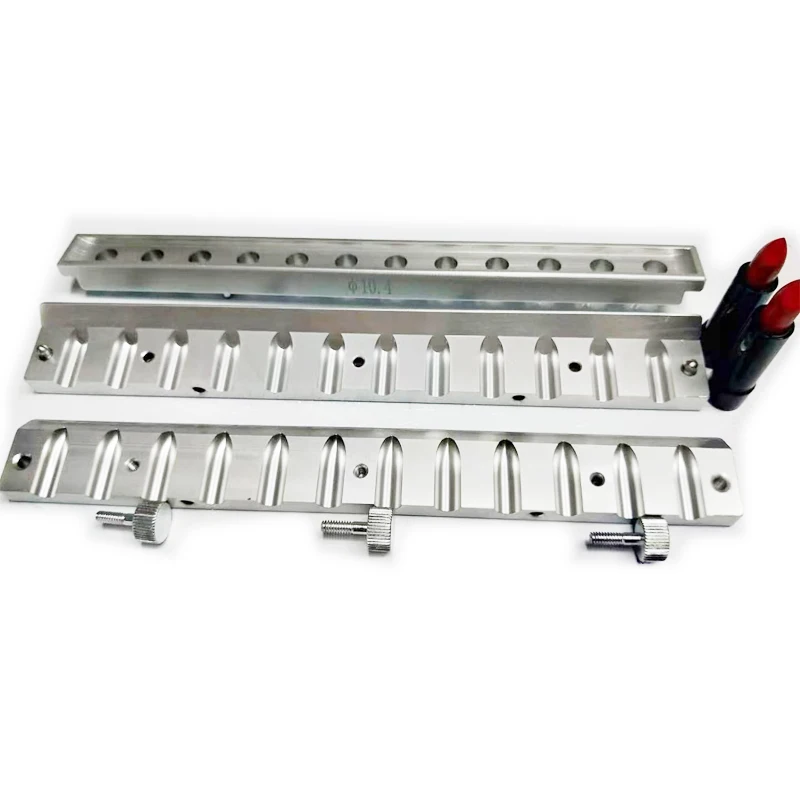 Cup Size 10.4mm Custom  Makeup 12 cavity Aluminum Mould Lip Balm Gloss Lipstick  mold Mould