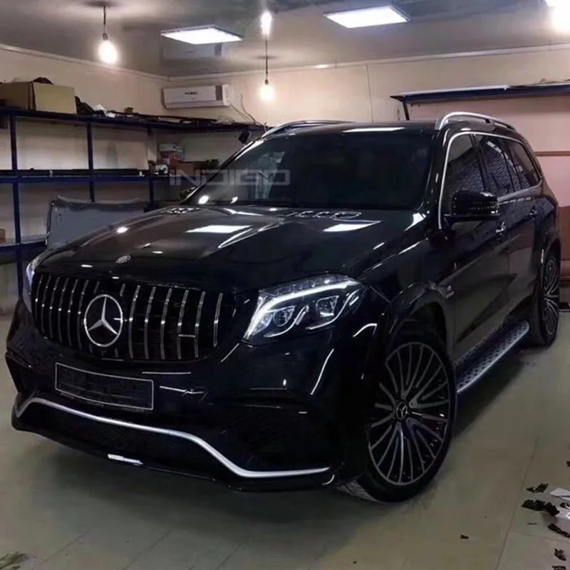 AMG передний бампер для Mercedes Benz GLE W166 модифицированный bodykit GLE63 GLS63 GTR решетка диффузор задняя губа 2015-2019